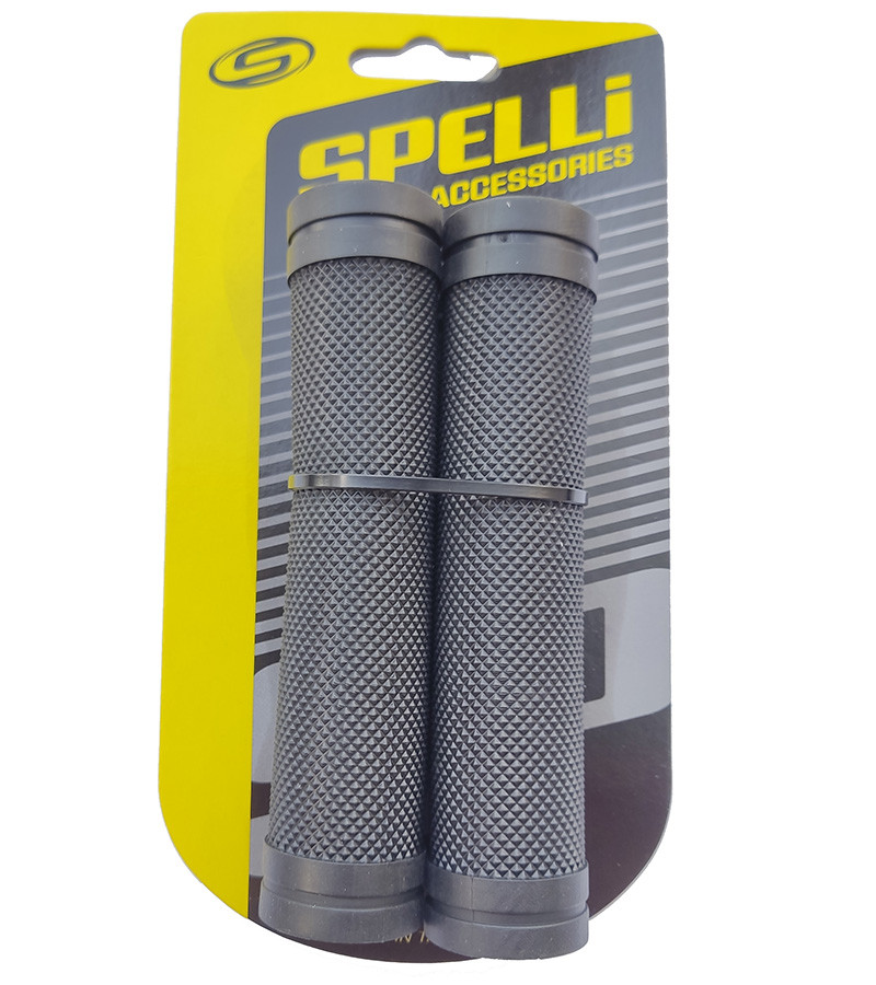 Грипси велосипедні Spelli SBG-660L, 128 мм, чорний