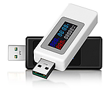 USB-тестер для вимірювання ємності, струму, часу 4-30 V 6.5 A (KWS-V30) 6 in 1, фото 2