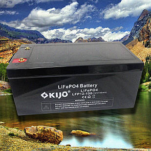 Акумуляторна батарея Kijo FePO4-12V150Ah Lithium Iron Phosphate (1,8 кВт*год 12В)