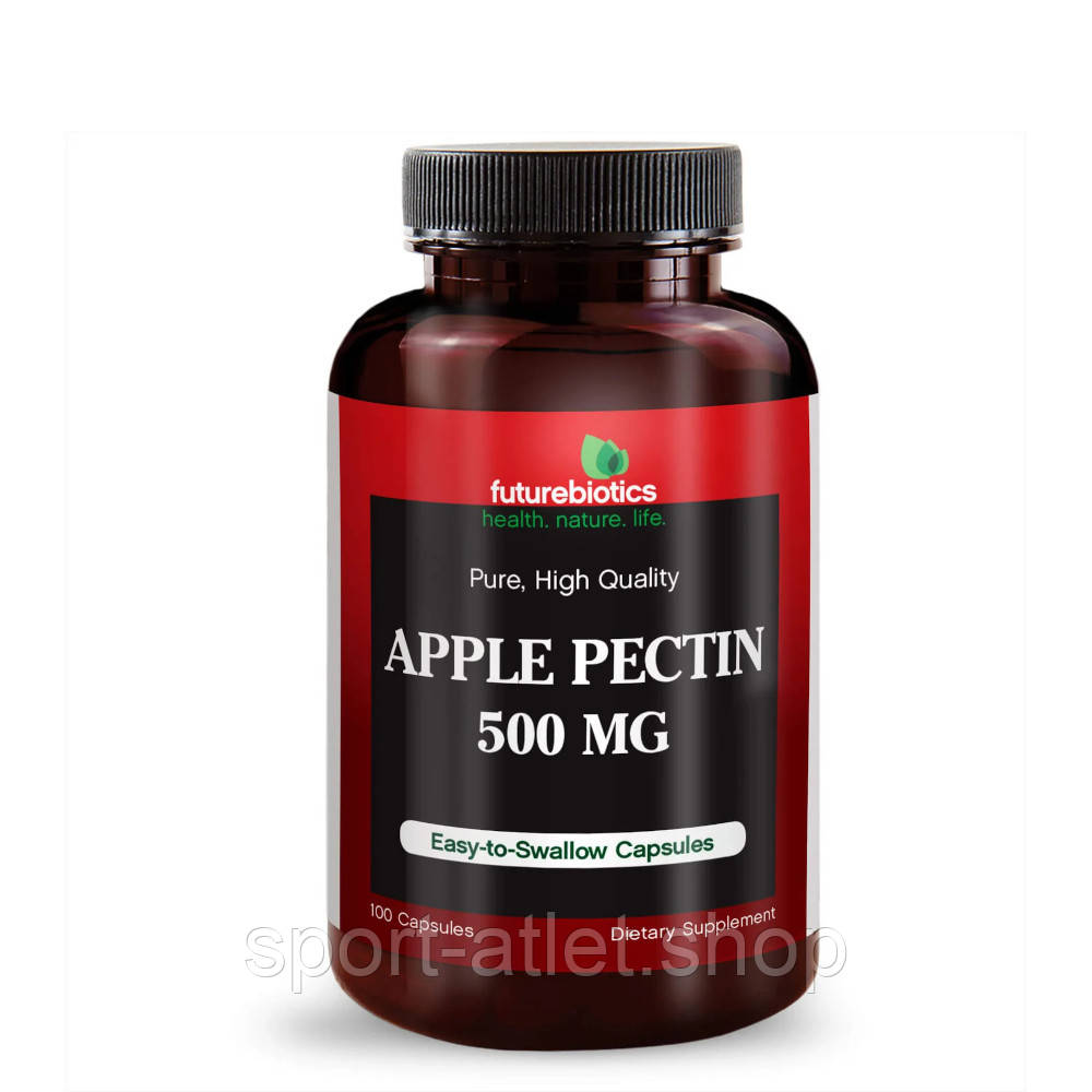 Натуральна добавка FutureBiotics Apple Pectin, 100 капсул, фото 1