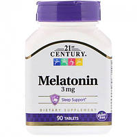 Натуральная добавка 21st Century Melatonin 3 mg, 90 таблеток