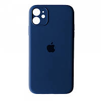 Чохол накладка бампер для Apple iPhone 11 Айфон (6,1 дюймов) Silicone Case Синій (deep navy) Full Camera