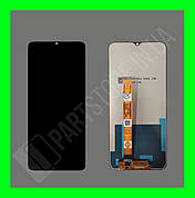 Дисплей Oppo A16/A16s/A54s/Realme C25/Realme C25s/Realme Narzo 50A із сенсором, чорний (оригінальні комплектуючі)