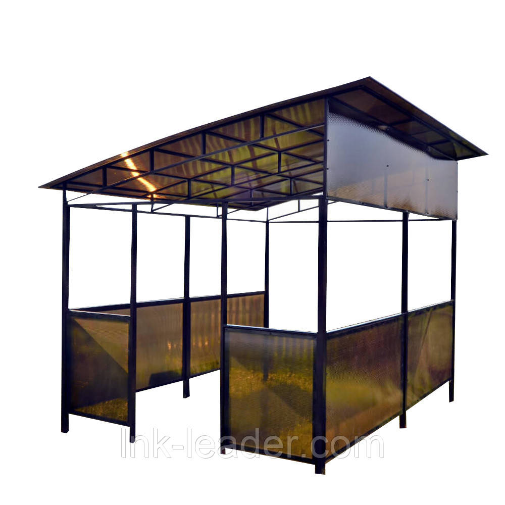 Бесідка металева LNK "Арізона" 2 на 2 м, (на 8 людей) (Б1-ПК4), фото 1