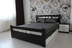 Двоспальне дерев’яне ліжко 160 "Геракл" Дрімка (варіанти кольору, розмірів)