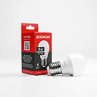 Светодиодная лампа Лед Е27 Etron 4Вт 4200К G45