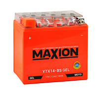 Mото аккумулятор MAXION GEL 12V 12Ah L+ (YTX14-BS)