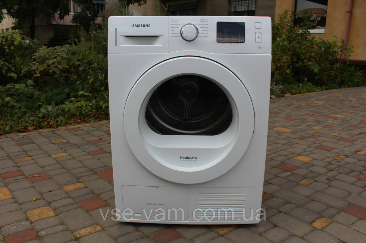 Сушильна машина Samsung DV70F5E0HGW/з Німеччини!Тепловий насос!7 кг/А++/б/у