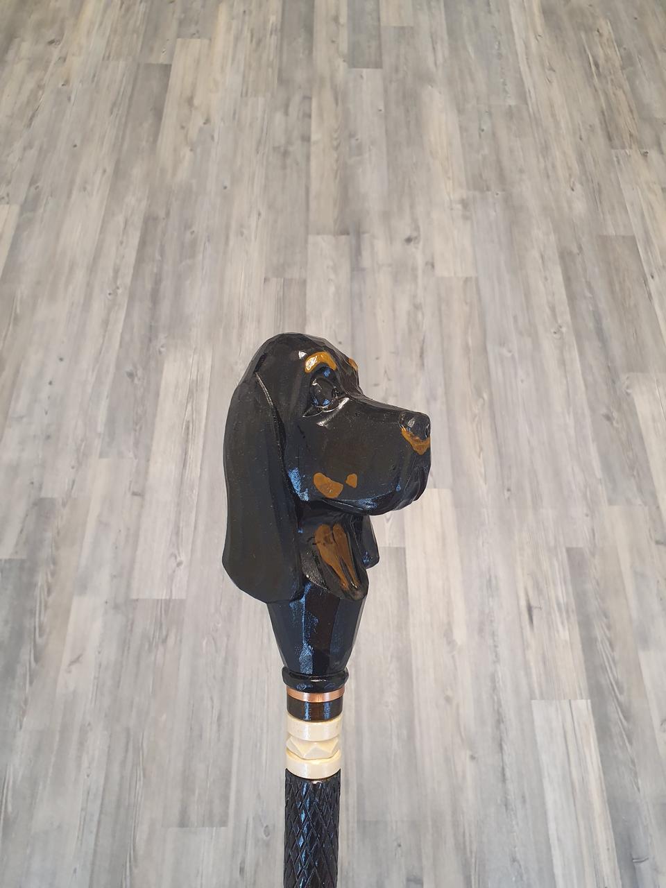 Тростина Чорно-підпалий кунхаунд, ручної роботи