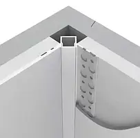 Профіль алюмінієвий під шпаклівку LDP-132 та матовий розсіювач. Внутрішній кут. (комплект 2м.)