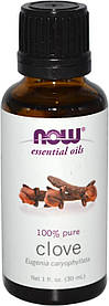 Ефірна олія гвоздики (Esential Oils Clove) NOW Foods, 30 мл