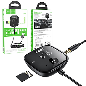 ФМ модулятор в авто Bluetooth HOCO E65 Unity FM Transmitter Black