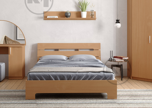 Вид кровати-140 Стиль Компанит в интерьере спальни