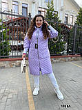 Жіноча куртка-пальто осіння батал 133 ВЛ, фото 7
