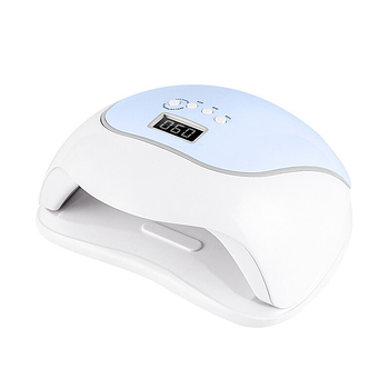 Лампа для манікюру SUN BQ-V5, 120W (LED+UV), MACAROON BLUE / Світлодіодна манікюрна лампа для нігтів