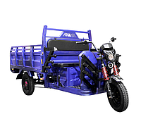 Электрический мопед с кузовом TRIGO JJ1.6 1000W/60V/32AH (DZM) (синий) грузовой црицыкл ZEUS