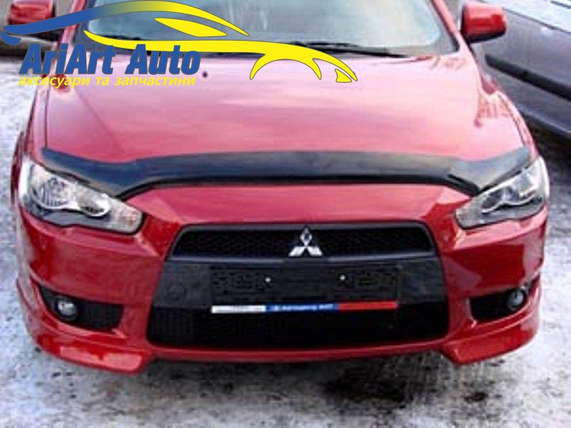 Дефлектор капота на Mitsubishi Lancer X сед 2007 -> SIM