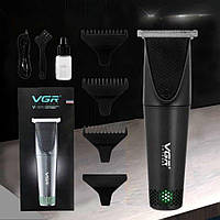 Триммер для бороды головы и тела машинка для стрижки и окантовки волос/насадки 1,2,3мм/VGR V-V-925Профессионал