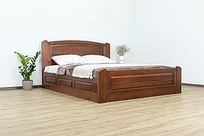 Двоспальне дерев’яне ліжко з під'ємним механізмом 160 "Едель" Дрімка (варіанти кольору, розмірів)