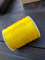 Шнур атласний жовтий 1 мм.
