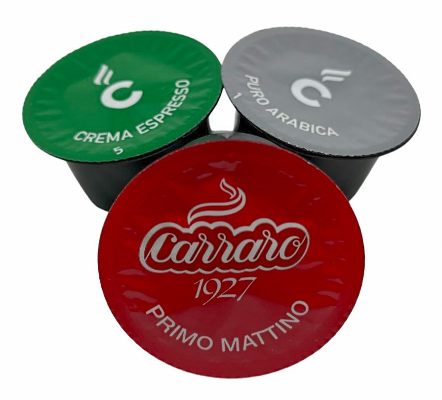 Набір Carraro кава в капсулах 3 смаки, 3 капсули Lavazza Blue