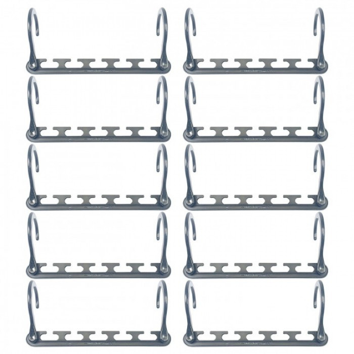 Универсальная вешалка трансформер WOW Max Платформа с крючками для одежды в шкаф 8 шт Белый - фото 2 - id-p1668705072