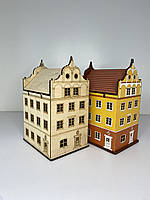 Масштабная модель дома №2 из г.Вроцлав ( масштаб 1:87 (HO) с подсветкой