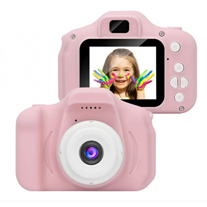 Детский цифровой фотоаппарат WOW Kids Camera GM14 Видеокамера Розовый - фото 1 - id-p1668706864