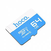 Карта памяти Hoco Флешка Micro SDHS Class 10 для телефона смартфона планшета 64GB Синяя