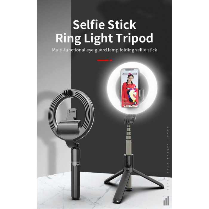 Тренога для телефона с подсветкой WOW Selfie Stick L07 Кольцевая LED лампа селфи кольцо для блогера - фото 6 - id-p1668705419