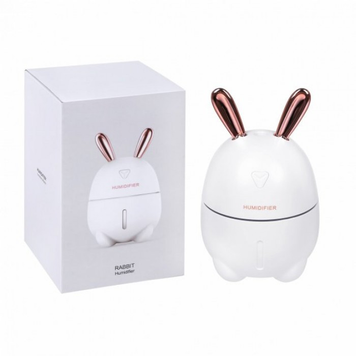 Увлажнитель воздуха Humidifier Rabbit Y105 Ночник LED подсветка 200 мл Белый - фото 2 - id-p1668707937