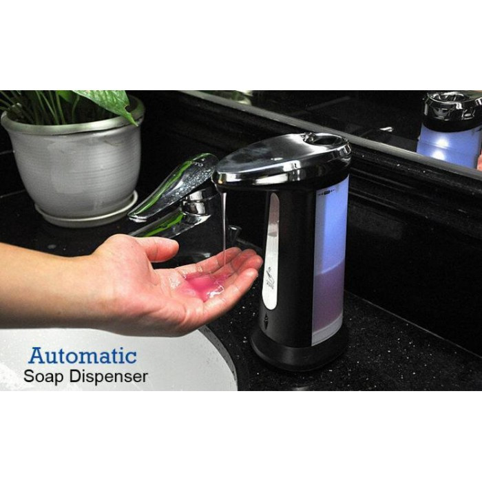 Дозатор для мыла сенсорный WOW Soap magic Автоматический диспенсер мыльница 380 мл Чёрный - фото 4 - id-p1668707980