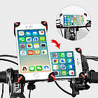 Поворотний велотримач для телефону (12*6,5 см), Червоний / Універсальна велосипедна підставка для телефону, фото 2