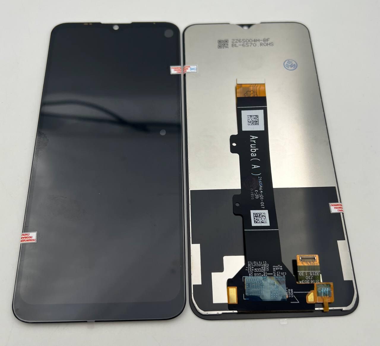 Дисплей для мобільного телефона Moto E20/XT2155, чорний, з тачскрином, ORIG, фото 1