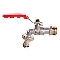 Кран поливальний/повітропроникний PROFESSIONAL 1/2" NV-QP155 + конектор швидкознімний