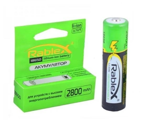 Акумулятор 18650 Rablex 2800mAh з захистом