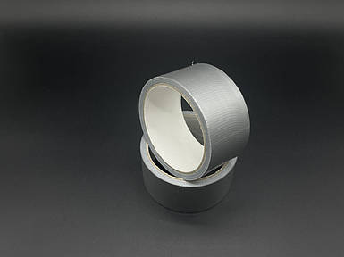 Армований скотч 10 метрів ширина 48 мм діаметр 9 см сріблястий моток