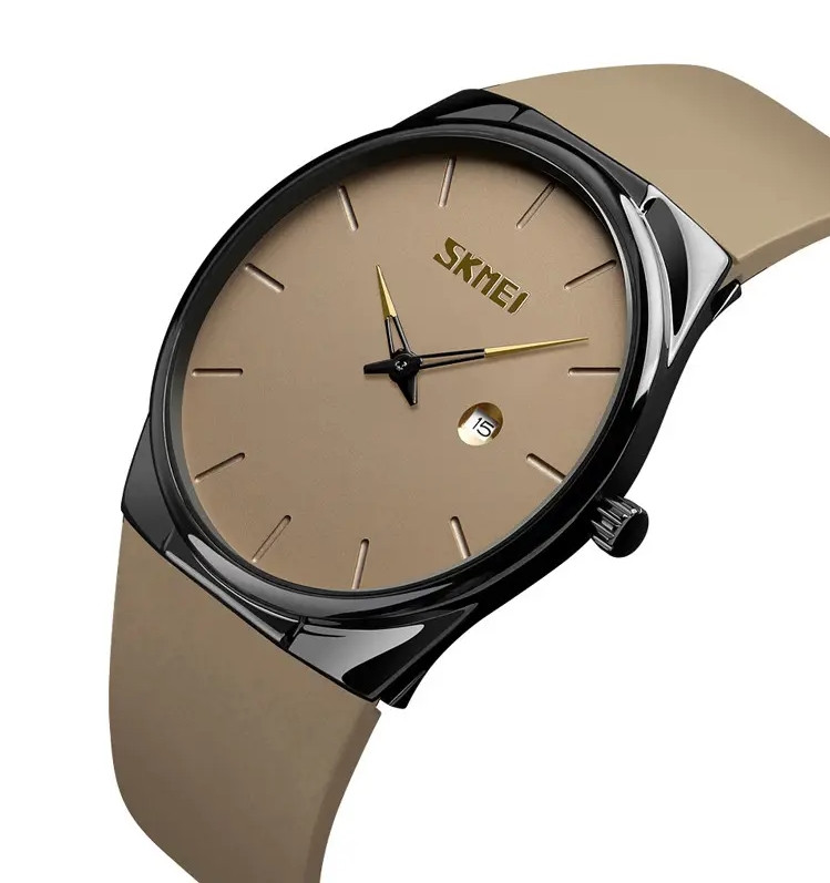 Класичний годинник Skmei 1509 коричневий, фото 1