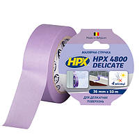 Маскуюча малярна стрічка HPX 4800 для делікатних поверхонь 38 мм x 50 м фіолетова