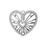 Кулон срібний Серце, фото 2