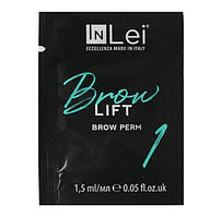 Склад #1 для ламінування брів InLei "BROW LIFT"- перманентний склад в саше 1.5 мл