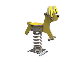 Качалка на пружині KBT Собака з HDPE пластику (повний комплект)