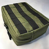 Подсумок тактический с креплением Molle 22×15×8 см Олива / Подсумок утилитарный для ВСУ