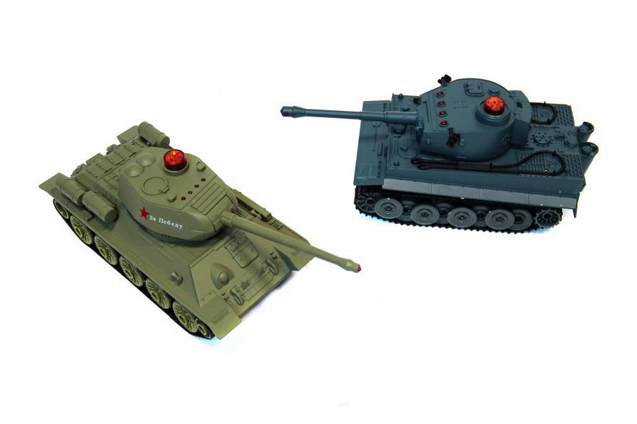 Танковий бій р/к 1:32 HuanQi 555 Tiger vs Т-34