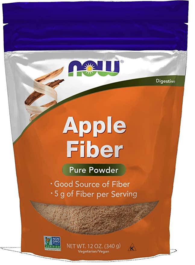 Яблучна клітковина чистий порошок (Pure Apple Fiber) NOW Foods 340 г
