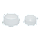 Заглушка двоскладова на болт/гайку М8, М10, М12 (D35) для дитячих майданчиків - Біла, фото 2