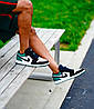 Кроссовки Nike Air Jordan 1 Low White Black Mystic Green - 553558-113, фото 8