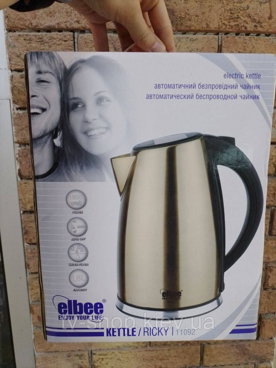 Електрочайник Ricky Elbee, фото 1