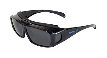 Окуляри поляризаційні BluWater Flip-IT Polarized (gray) чорні