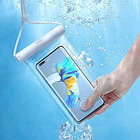 Водонепроницаемый чехол Baseus Waterproof Pouch Phone 7.2" Bag For Swimming Pool Beach White (ACFSD-E02)